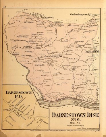 Atlas of fifteen miles around Washington, including the county of Montgomery, Maryland