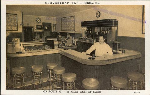 Cloverleaf Tap -- Genoa, Ill., On Route 72 -- 25 Miles West of Elgin (NBY 428918)