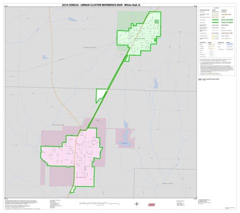2010 Census Urban Cluster Reference Map for