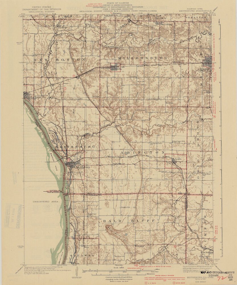 Illinois-Iowa, Keithsburg quadrangle