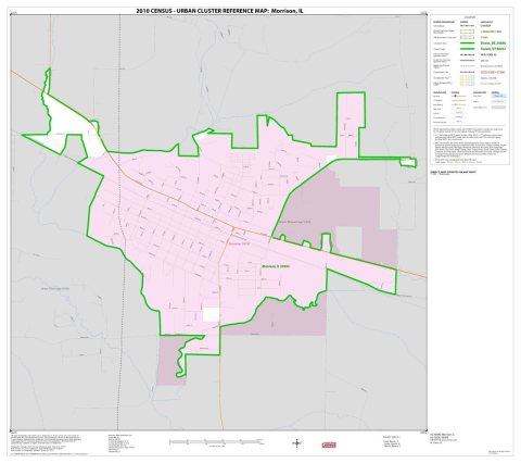 2010 Census Urban Cluster Reference Map for