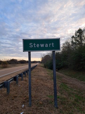 Stewart Highway Sign