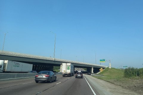 I-55 south at I-294 overpass (1) - Countryside, IL - August 2024