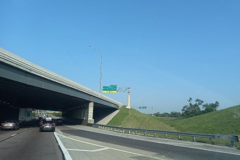 I-55 south at I-294 overpass (2) - Countryside, IL - August 2024