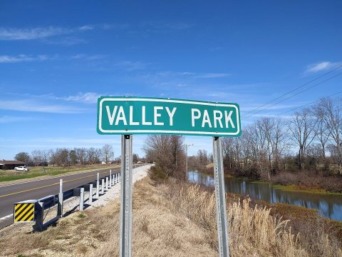 Valley Park Highway Sign