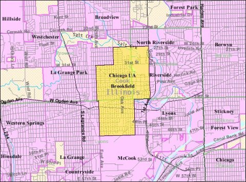 Brookfield IL 2009 reference map