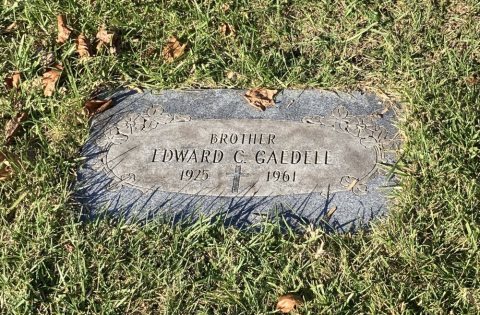 Grave of Edward Carl Gaedele (1925–1961) at Saint Mary Catholic Cemetery