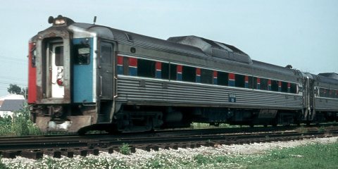 Amtrak RDC 15 on the Black Hawk, July 1975