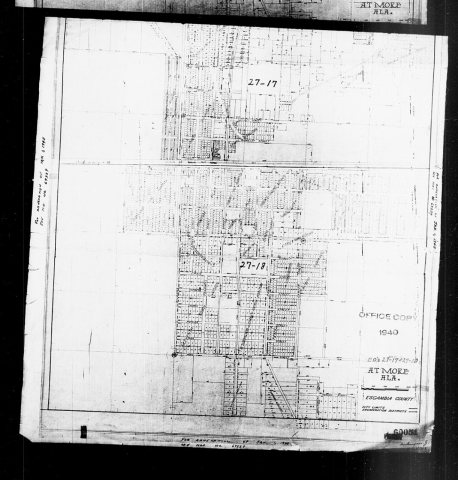 1940 Census Enumeration District Maps - Alabama - Escambia County - Atmore - ED 27-17, ED 27-18