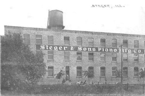 Steger & Sons piano works c. 1910