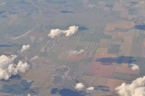 Aerial - Coutts, Alberta & Sweet Grass, MT 01