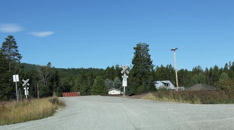 Stryker Montana Railroad Crossing