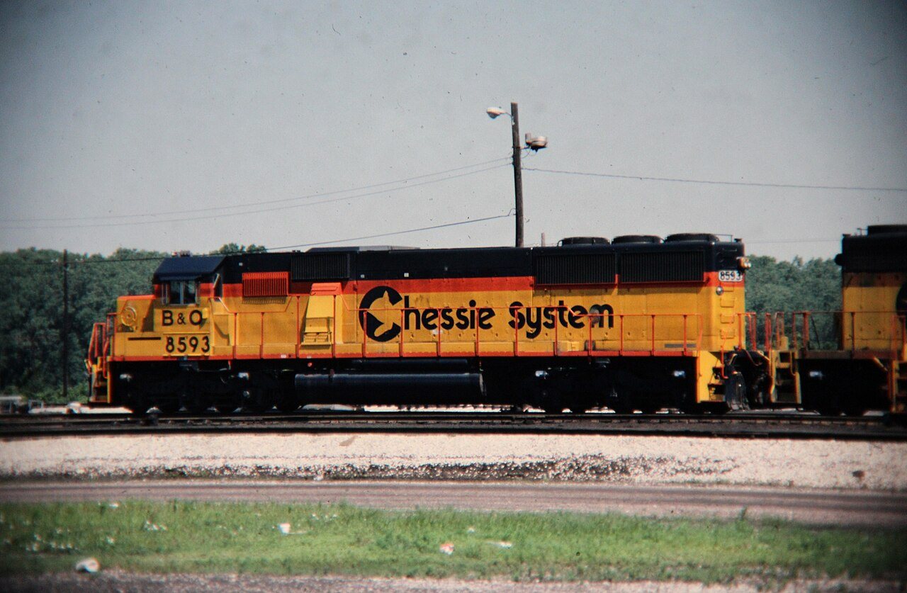 Chessie System Baltimore & Ohio B&O 8593 (SD50)