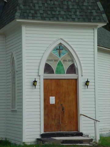Basin Montana Church Door, Rotated Incorrectly