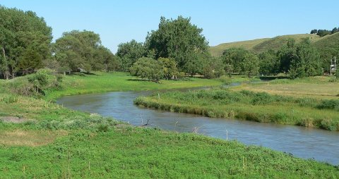 Middle Loup River at Seneca crossing US
