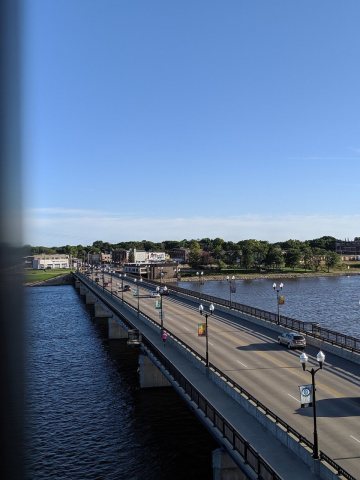 City of Rock Falls IL Bridge and Town