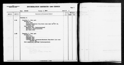 1940 Census Enumeration District Descriptions - Nevada - Elko County - ED 4-3A, ED 4-3B
