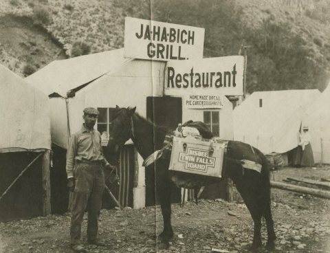 Jarbidge tent resaurant