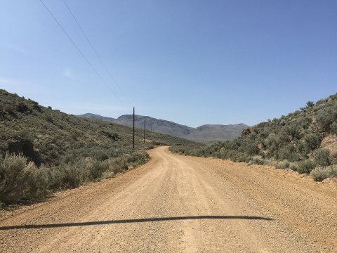2015-04-20 14 26 38 View north along Main Street about 0.2 miles north of the junction with Midas Road (Elko County Rou…