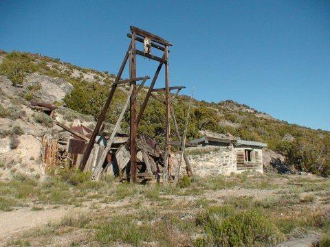 Northernmost of the Jackson Mines, Looking SE, Elko Co., NV