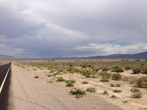2014-07-17 15 07 58 View south along Nevada State Route 375 about 8.5 miles south of the Nye County Line in