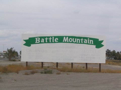 Battle Mountain sign