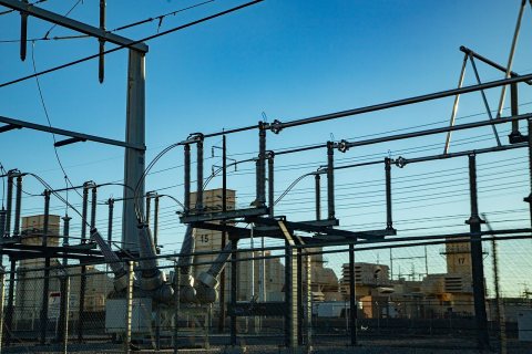 Closeup of the Edward W. Clark Generating Station (Whitney, Nevada, September 13, 2026)