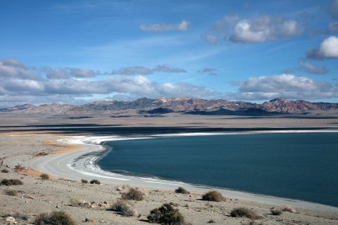 A portion of Sportsman's Beach on Walker Lake, near the small town of Schurz (named after onetime Union general and lat…