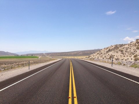 2014-07-18 11 39 28 View south along Nevada State Route 318 about 11.9 miles north of U.S. Route 93 near