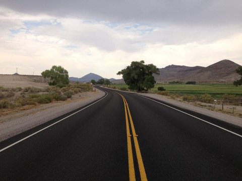 2014-07-17 16 29 24 View north along Nevada State Route 318 about 4.7 miles north of U.S. Route 93 in