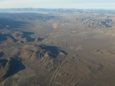 Dayton, Nevada with Carson City in Background