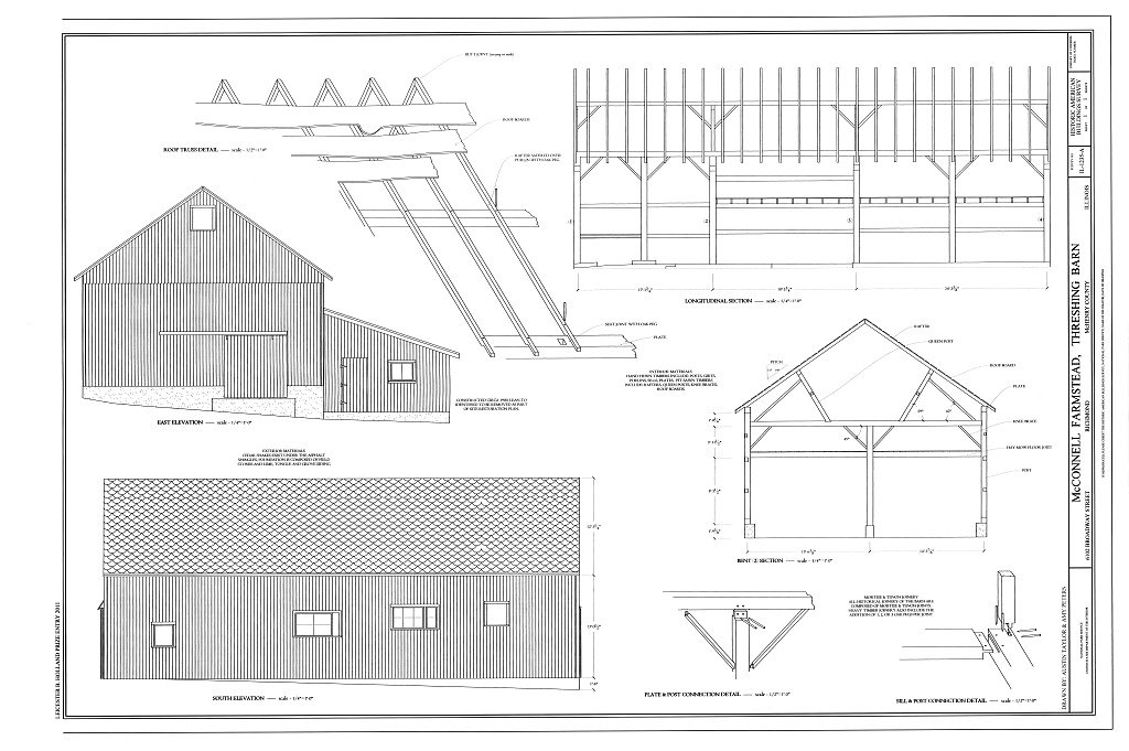 McConnell Farmstead, Threshing Barn, 6102 Broadway Street