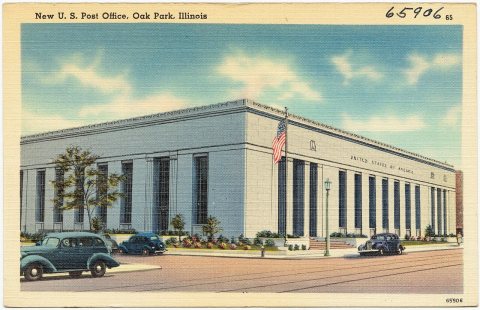 New U. S. Post Office, Oak Park, Illinois (65906)