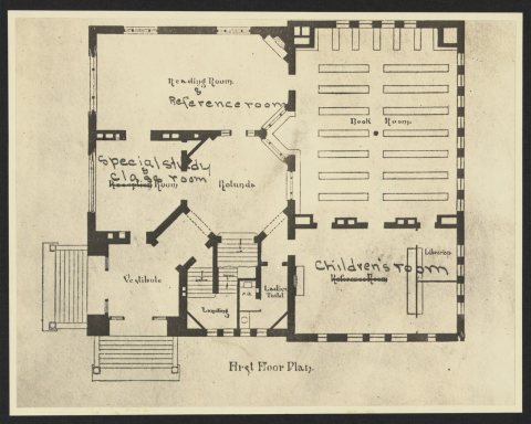 First floor plan (for the Scoville Institute