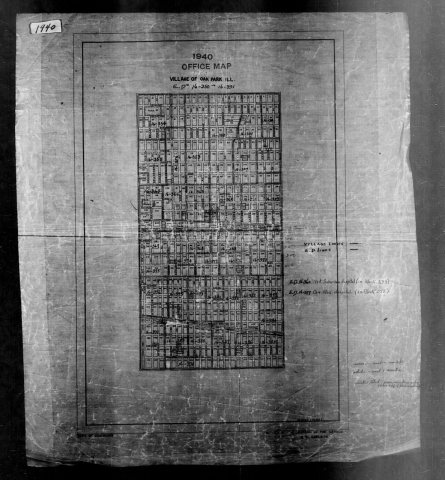1940 Census Enumeration District Maps - Illinois - Cook County - Oak Park - ED 16-350 - ED 16-391