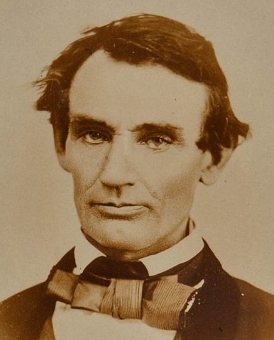 Face detail, Abraham Lincoln O-10 by Jackson, 1858 (cropped)