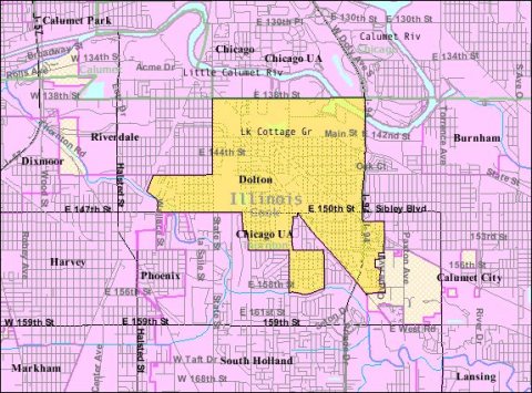 Dolton IL 2009 reference map