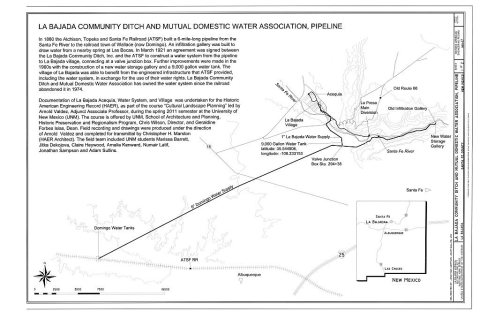 La Bajada Community Ditch and Mutual Domestic Water Association, Pipeline