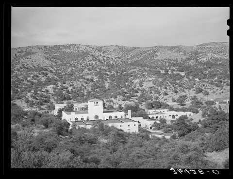 Tyrone, New Mexico, a town developed by the Burro Mountain Copper Company, now inactive, but which is developing the to…