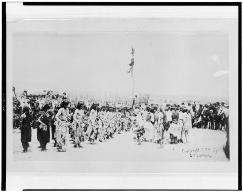 Dance at Cochiti Pueblo) - W. Cal. Brown & Co