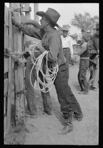Cowboy at rodeo