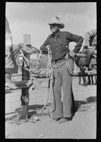 Cowboy at rodeo