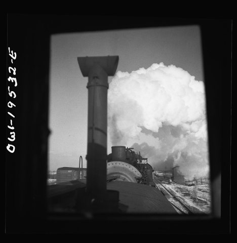 Untitled photo, possibly related to: Chillicothe, Illinois. A helper engine is taken on for added power on a grade exte…