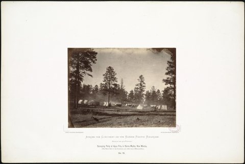Surveying Party at Agua Frio, in Sierra Madre, New Mexico, (The Water Shed of the Continent,) 970 miles west of Missour…
