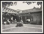The patio, El Ortiz, Fred Harvey Inn at Lamy, New Mexico