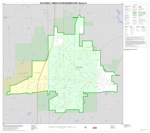 2010 Census Urban Cluster Reference Map for