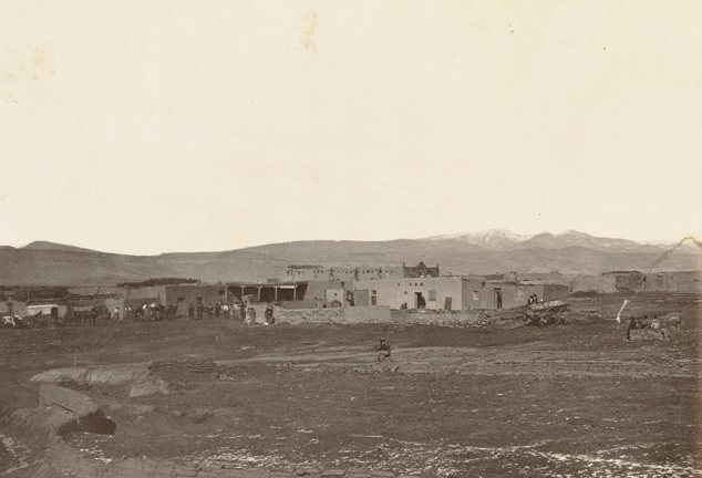Mexican town of Cubero, New Mexico, Western Outpost on 35th Parallel, 935 miles west of Missouri River. (Boston Public …