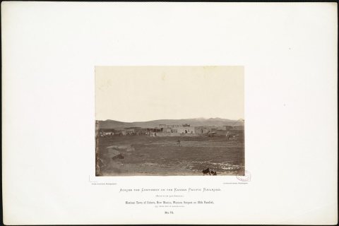 Mexican town of Cubero, New Mexico, Western Outpost on 35th Parallel, 935 miles west of Missouri River. (Boston Public …