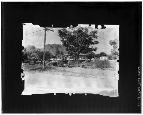 LOOKING EAST ACROSS CENTER OF TOWN SQUARE (LA MURAILLA) Copy photograph of photogrammetric plate LC-HABS-GS05-B-1976-70…