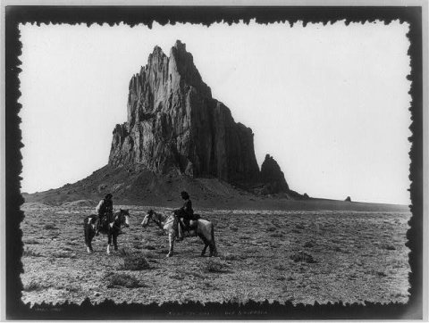 Near the base of Old Shiprock